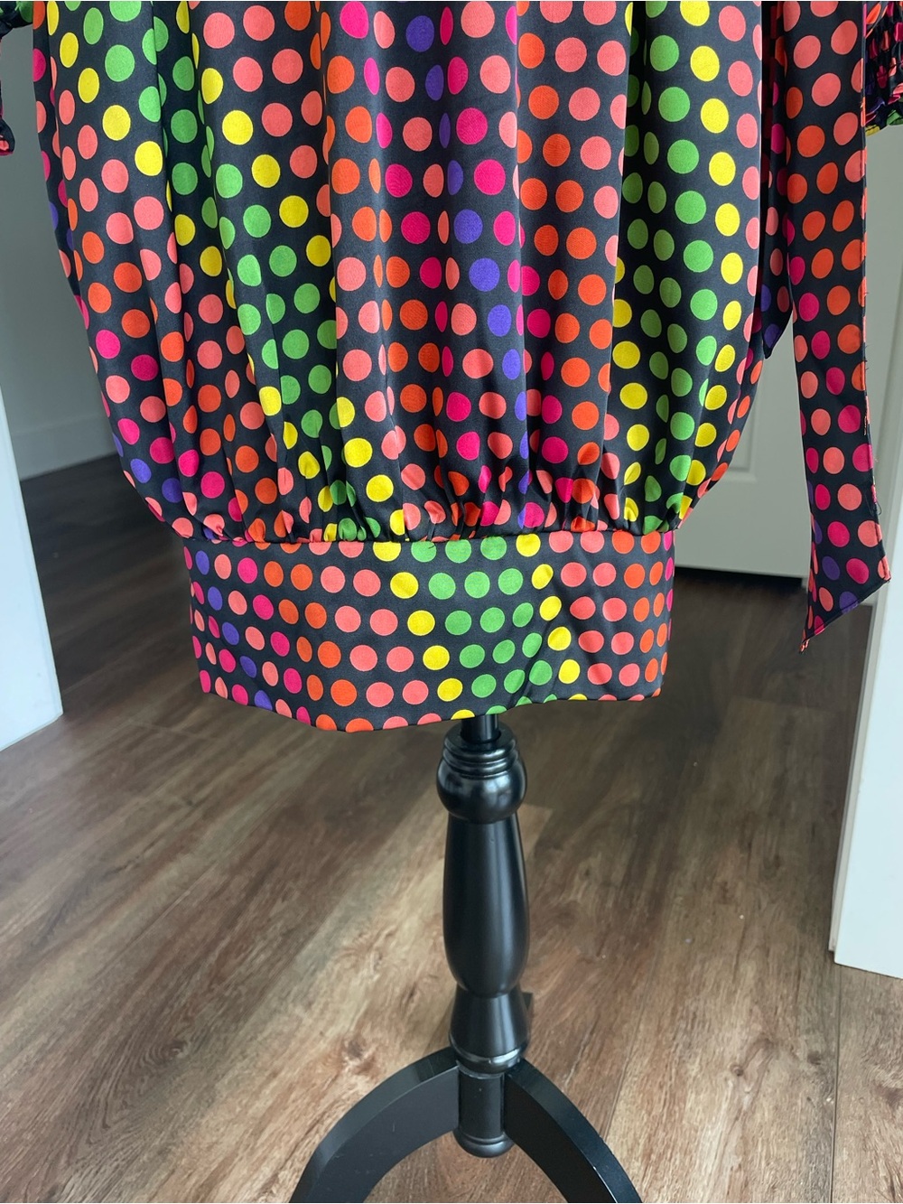 New York & Co Multicolor Polkadot Tunic Dress Deadstock - Picture 7 of 12